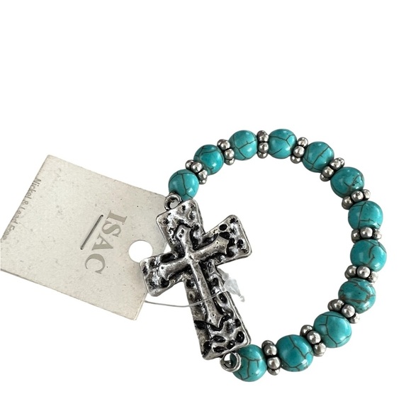 Two Silver and Turquoise Bracelets - Picture 2 of 5